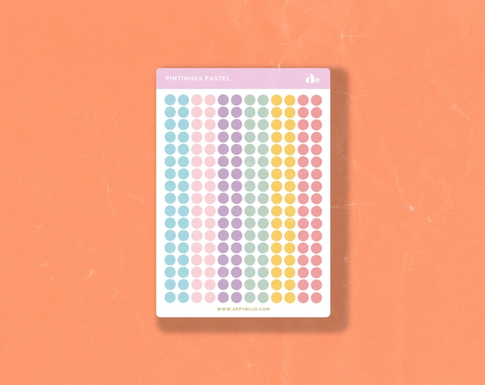 Pintinhas pastel    | Bullet Journal Sticker, Planner Sticker