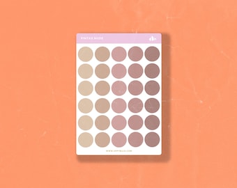 Pintas Nude    | Bullet Journal Sticker, Planner Sticker