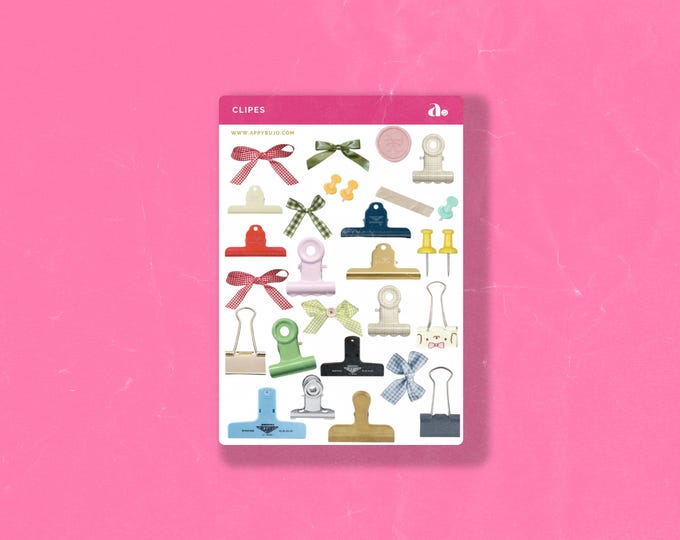 Clipes | Bullet Journal Sticker, Planner Sticker