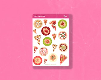 Pizza & Pasta | Bullet Journal Sticker, Planner Sticker