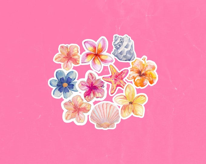 Pack de Stickers Flores | 10 stickers