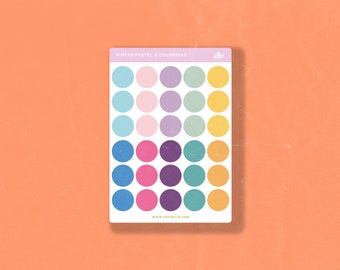 Pintas Pastel e Coloridas    | Bullet Journal Sticker, Planner Sticker