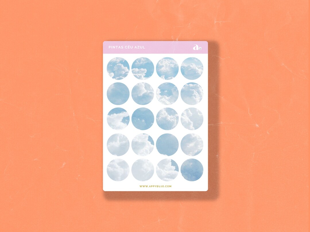 Blue Sky Spots Bullet Journal Sticker, Planner Sticker - Etsy Australia