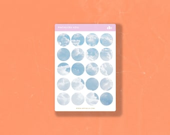 Pintas Céu Azul    | Bullet Journal Sticker, Planner Sticker