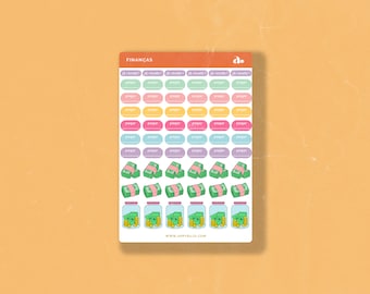 Finanças   | Bullet Journal Sticker, Planner Sticker