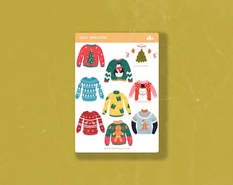 Ugly Sweaters | Bullet Journal Sticker, Planner Sticker