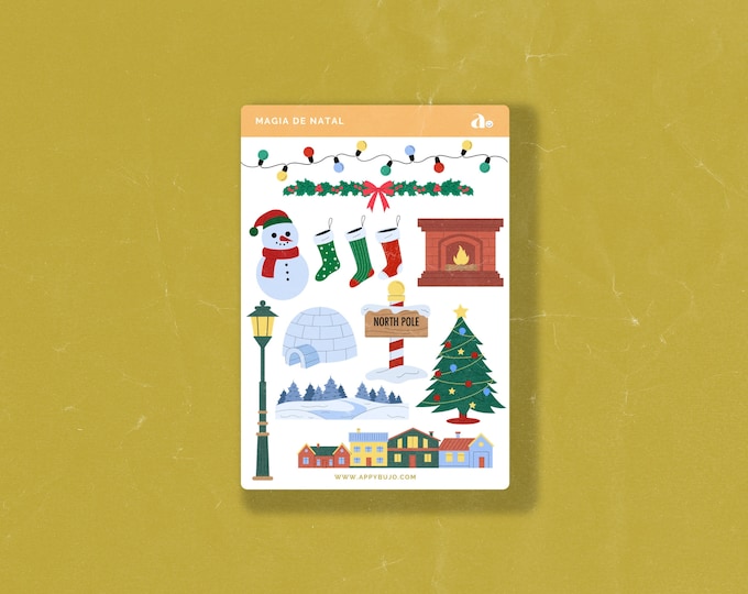 Magia de Natal | Bullet Journal Sticker, Planner Sticker