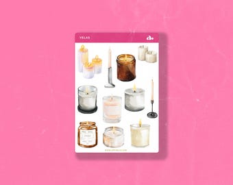 Velas | Bullet Journal Sticker, Planner Sticker