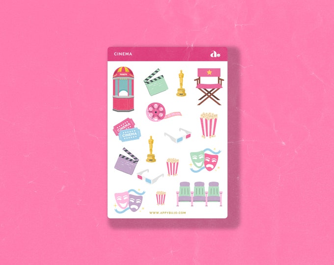 Cinema | Bullet Journal Sticker, Planner Sticker