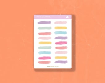 Tintas Coloridas    | Bullet Journal Sticker, Planner Sticker