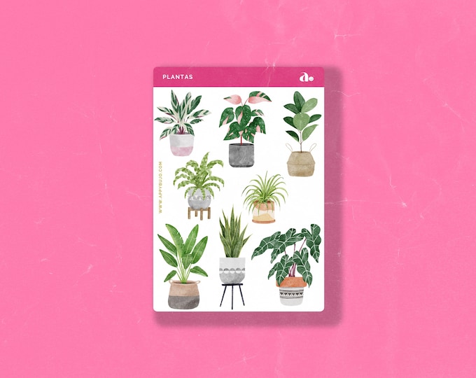 Plantas | Bullet Journal Sticker, Planner Sticker