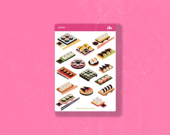 Sushi | Bullet Journal Sticker, Planner Sticker