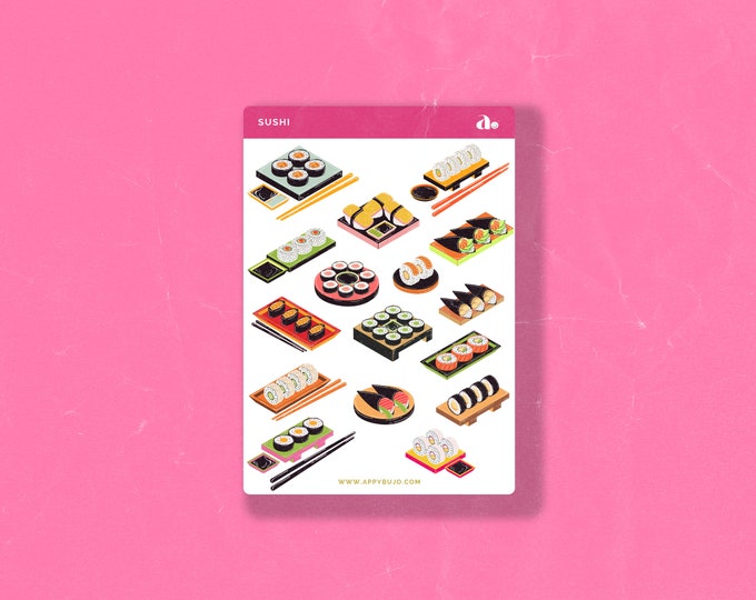 Sushi | Bullet Journal Sticker, Planner Sticker