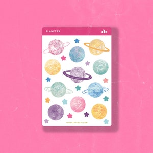 Planetas | Bullet Journal Sticker, Planner Sticker