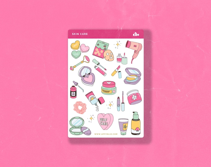 Skin Care | Bullet Journal Sticker, Planner Sticker