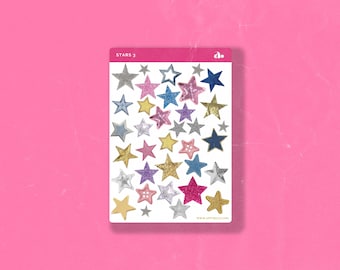 Stars 3 | Bullet Journal Sticker, Planner Sticker