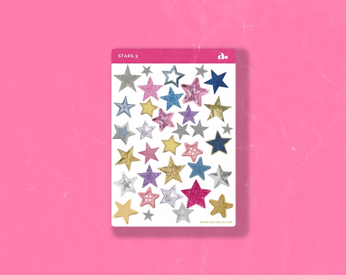 Stars 3 | Bullet Journal Sticker, Planner Sticker