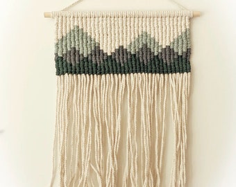 Revelstoke - Handmade Mountain Macrame Wall Hanging