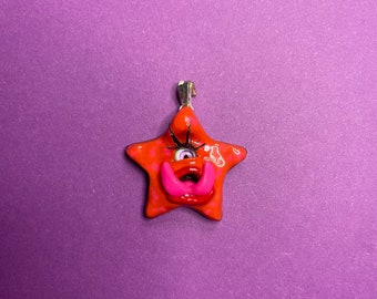 Star pendant - oil slick