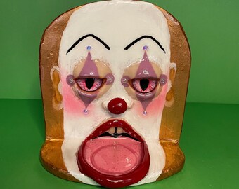 Clown - handmade tea light holder, hanging