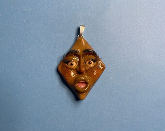 Diamond pendant - oil slick