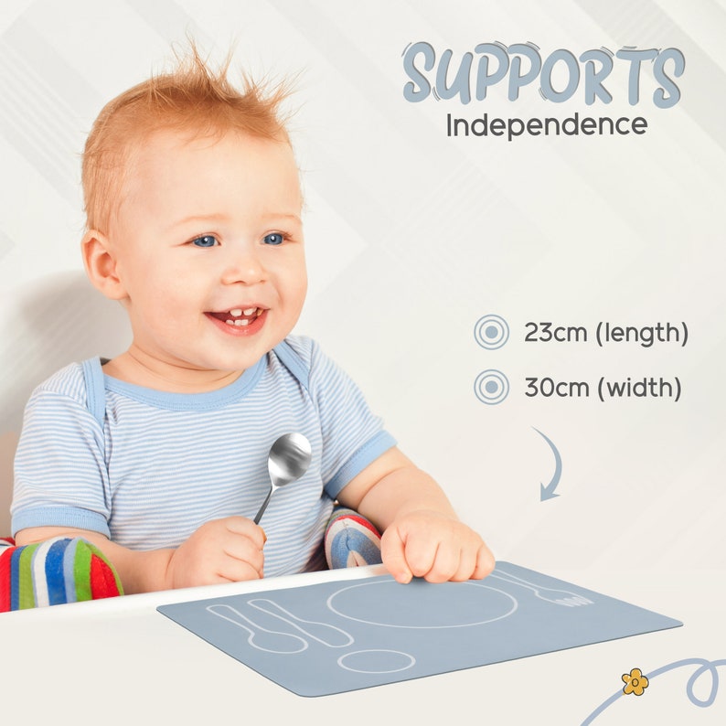 Montessori Toddler Silicone Mealtime Placemat SMALL Etsy