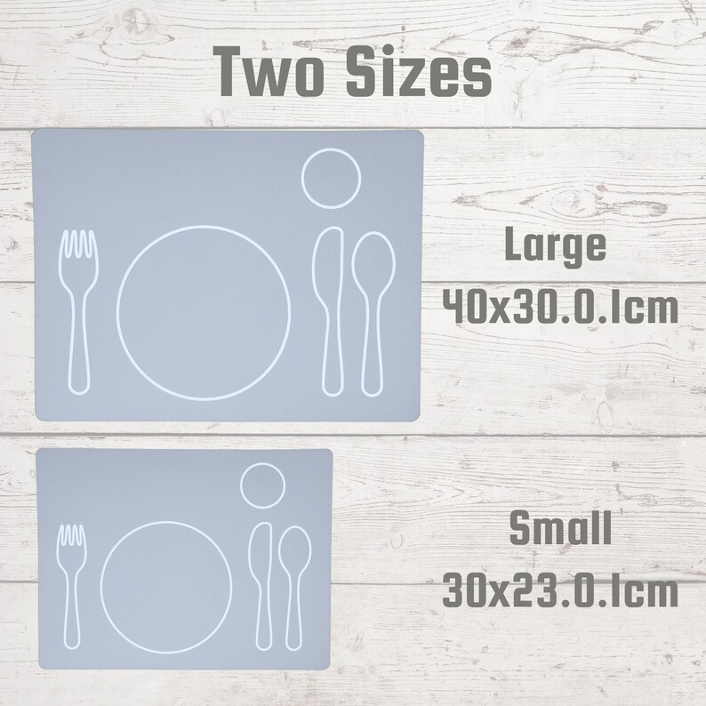Montessori Toddler Silicone Mealtime Placemat LARGE Etsy