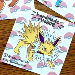 Jolteon With a Knife Sticker