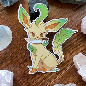 Leafeon With a Knife Sticker