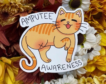 Pegatina de concienciación sobre amputaciones