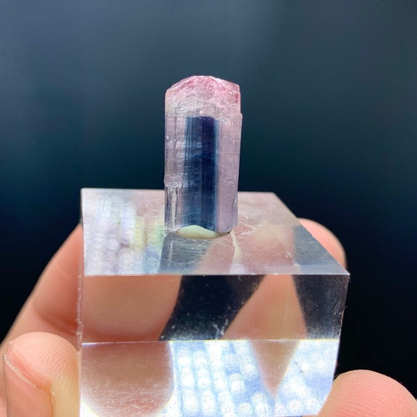 Natural Tourmaline Crystal Bi Color From Afghanistan Paprok Mine , Rare Tourmaline Crystal,Tourmaline Specimen,Rough Tourmaline,11.35 Carats