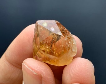 Rich  Honey Golden Colour Topaz Crystal From Skardu mine    , Honey Topaz , Topaz  Specimen / 8.14  grams