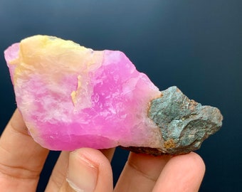 Natürliche rosa Farbe Aragonit-Kristallprobe, aus Afghanistan, rosa Aragonit-Feinmineral, selten / 79,05 Gramm