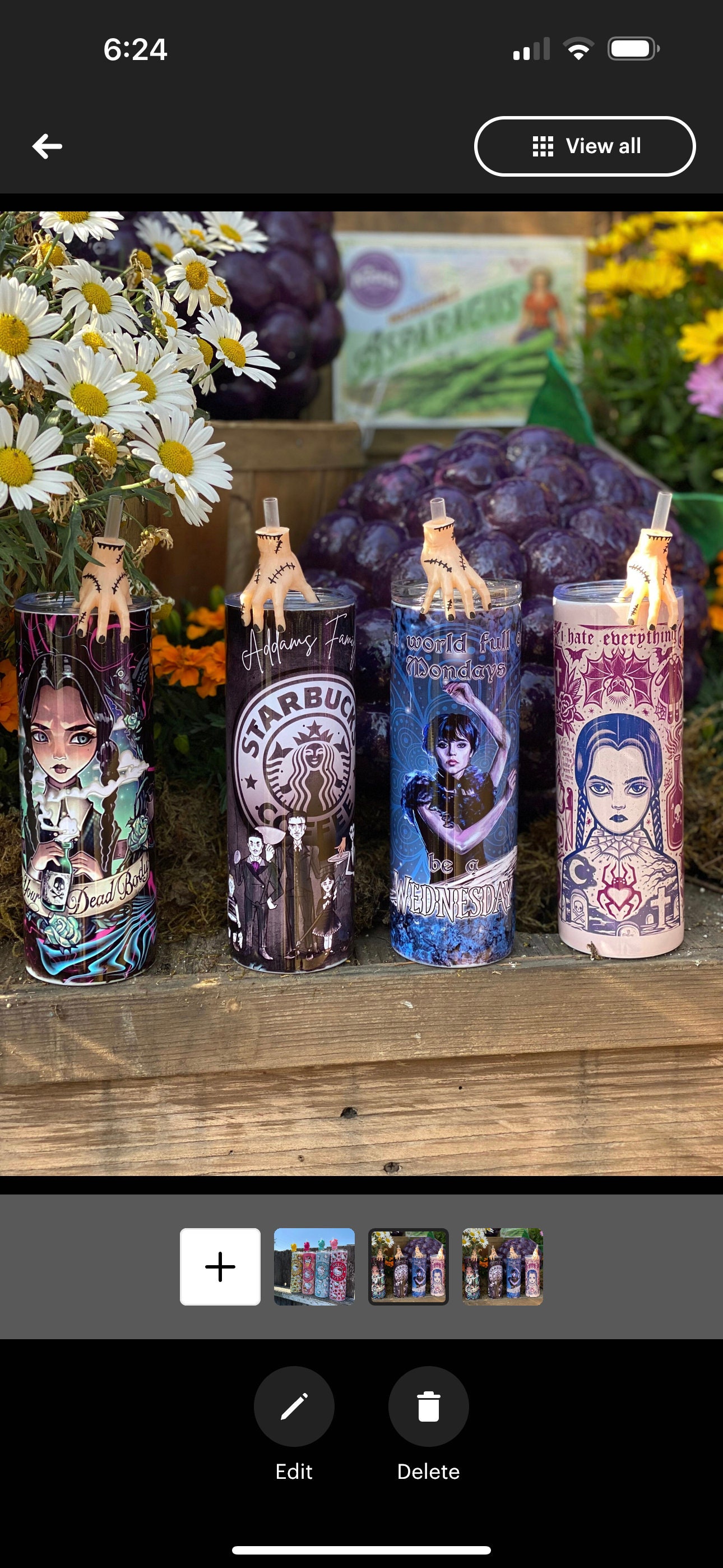 20 oz  Wednesday  inspired Tumbler by Hogg