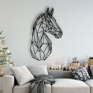 Horse Design wycinanie laserowe svg dxf pliki naklejka ścienna grawerowanie naklejki silhouette szablon cnc cięcie router cyfrowy wektor natychmiastowe pobieranie