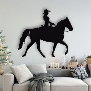 Horse Ride Design laser cut svg dxf files wall sticker engraving decal silhouette template cnc cutting router digital vector inst download
