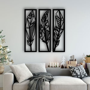 Feather Design laser cut svg dxf files wall sticker engraving decal silhouette template cnc cutting router digital vector instand download