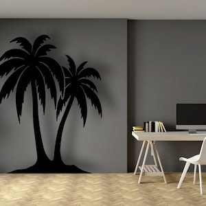 ツリービニールデカールレーザーカットSVG DXFファイルウォールステッカー彫刻デカールシルエットテンプレートCNCカッティングルーターデジタルベクターインスタンドダウンロード