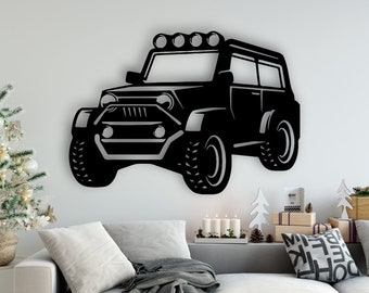 Off Road Design laserowo wycinane pliki svg dxf naklejka ścienna grawerowanie naklejka sylwetka szablon cnc cięcie router cyfrowy wektor natychmiastowe pobieranie