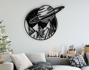 Space Design laser cut svg dxf files wall sticker engraving decal silhouette template cnc cutting router digital vector instand download