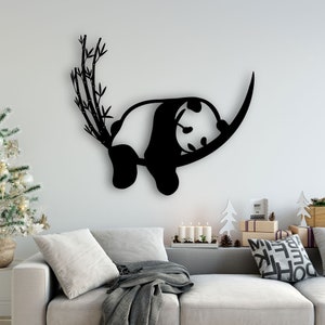 Wall Sticker for Kids Set of Panda Bears With Hearts 
