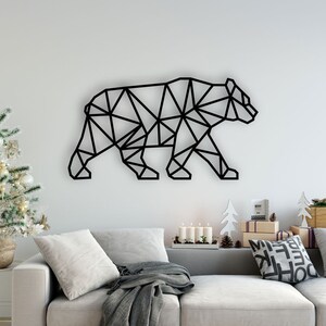 Bear Design laser cut svg dxf files wall sticker engraving decal silhouette template cnc cutting router digital vector instant download