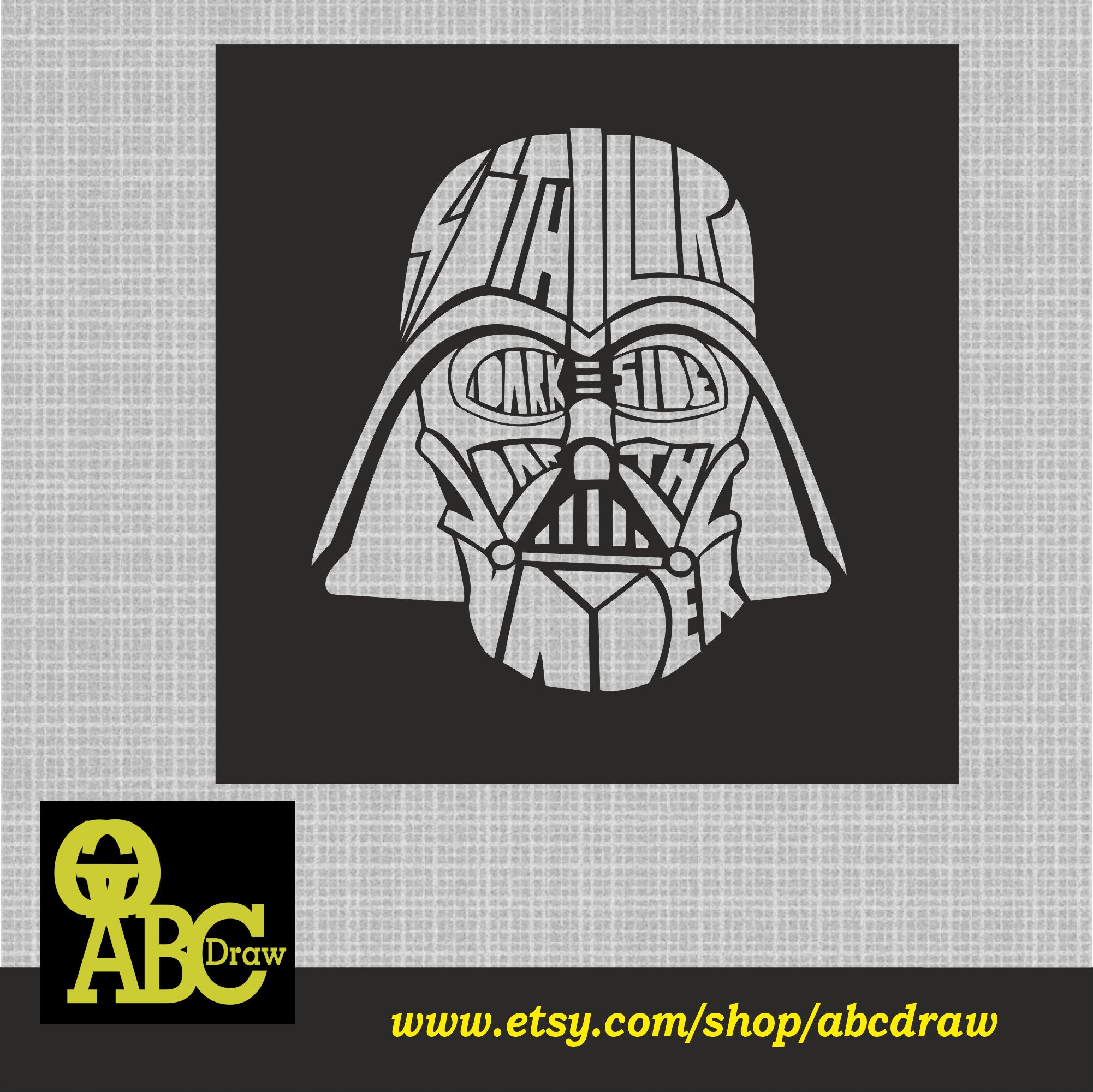 Darth Vader Design Laser Cut Svg Dxf Files Wall Sticker Etsy Australia