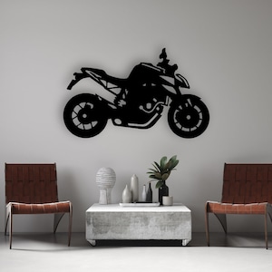Motorrad Design Laser geschnitten Svg Dxf Dateien Wand Aufkleber Gravur Aufkleber Silhouette Vorlage cnc Schneiden Router digitaler Vektor inst Download