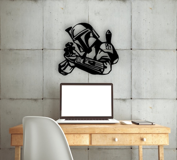 Star Wars Trooper Design Laser Cut Svg Dxf Files Wall Sticker Etsy