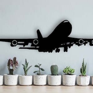 Plane Design laser cut svg dxf files wall sticker engraving decal silhouette template cnc cutting router digital vector instand download