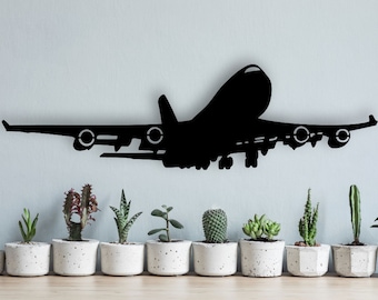 Plane Design laser cut svg dxf files wall sticker engraving decal silhouette template cnc cutting router digital vector instand download