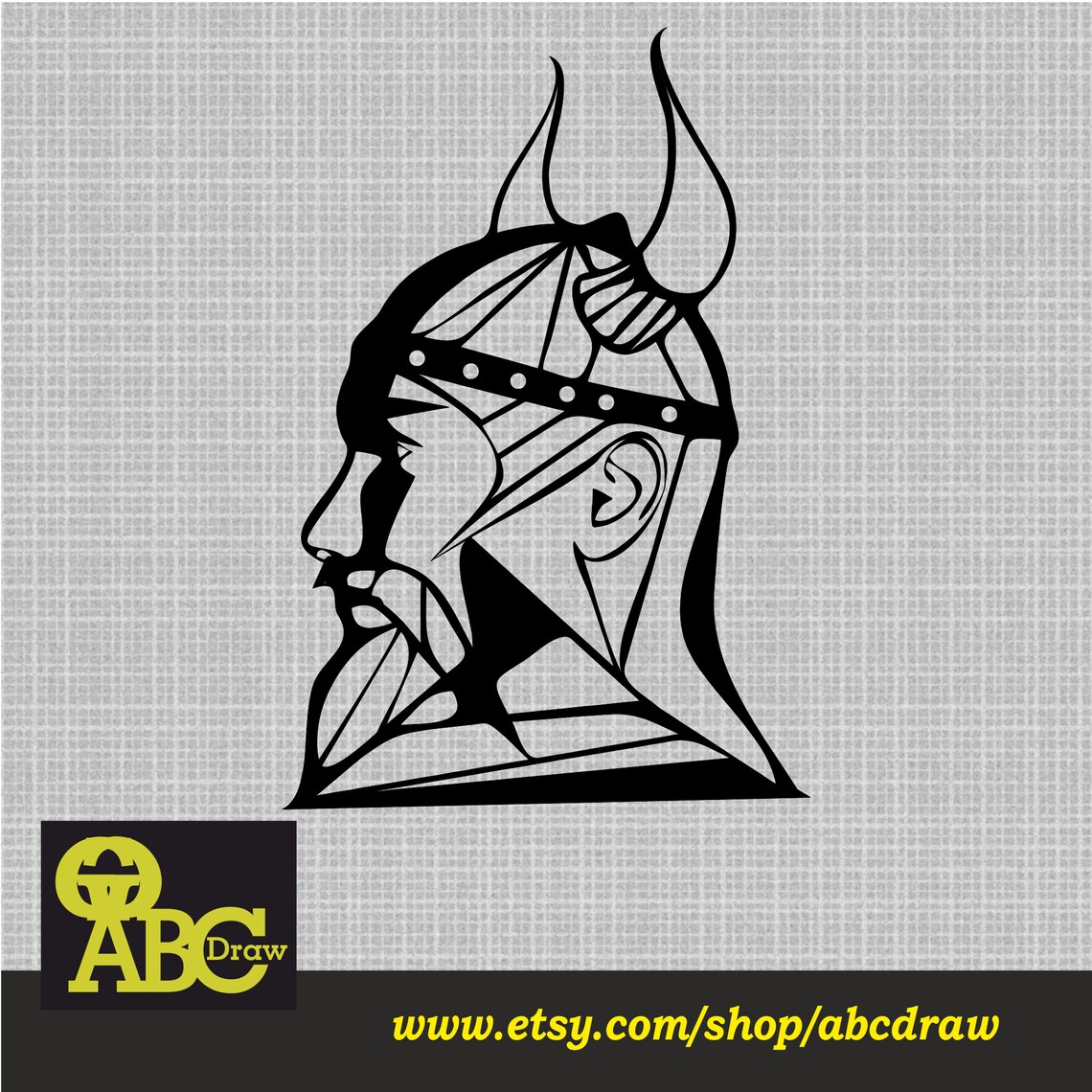 Viking Head Design Laser Cut Svg Dxf Files Wall Sticker - Etsy