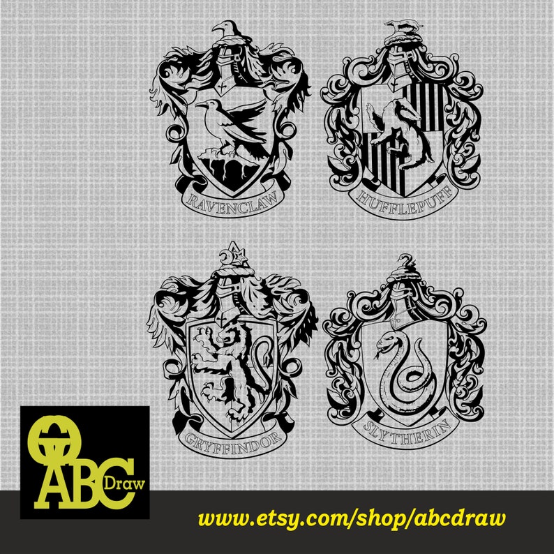 Download Harry Potter Design laser cut svg dxf files wall sticker ...