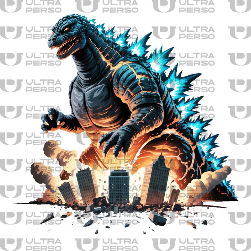 Godzilla Clip Art - Etsy